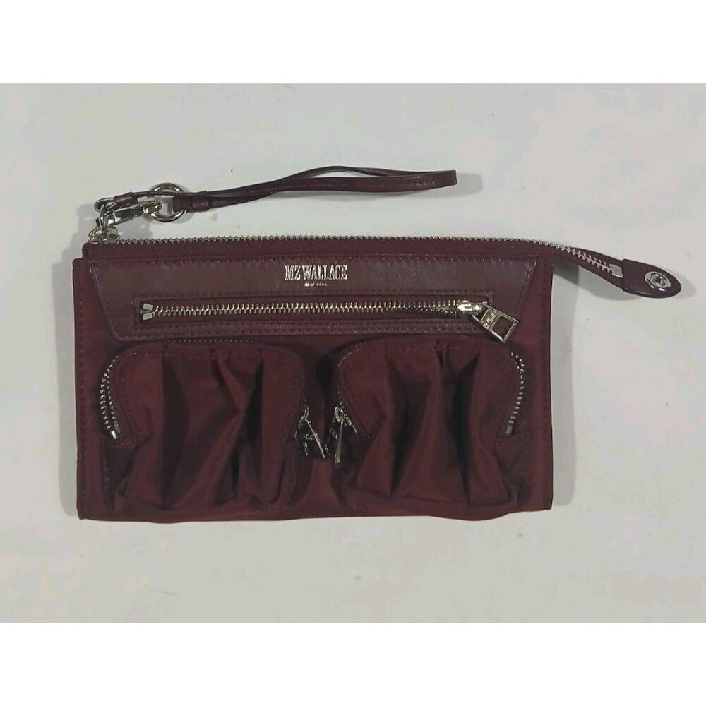 MZ Wallace Abbey Wristlet Burgundy Wallet